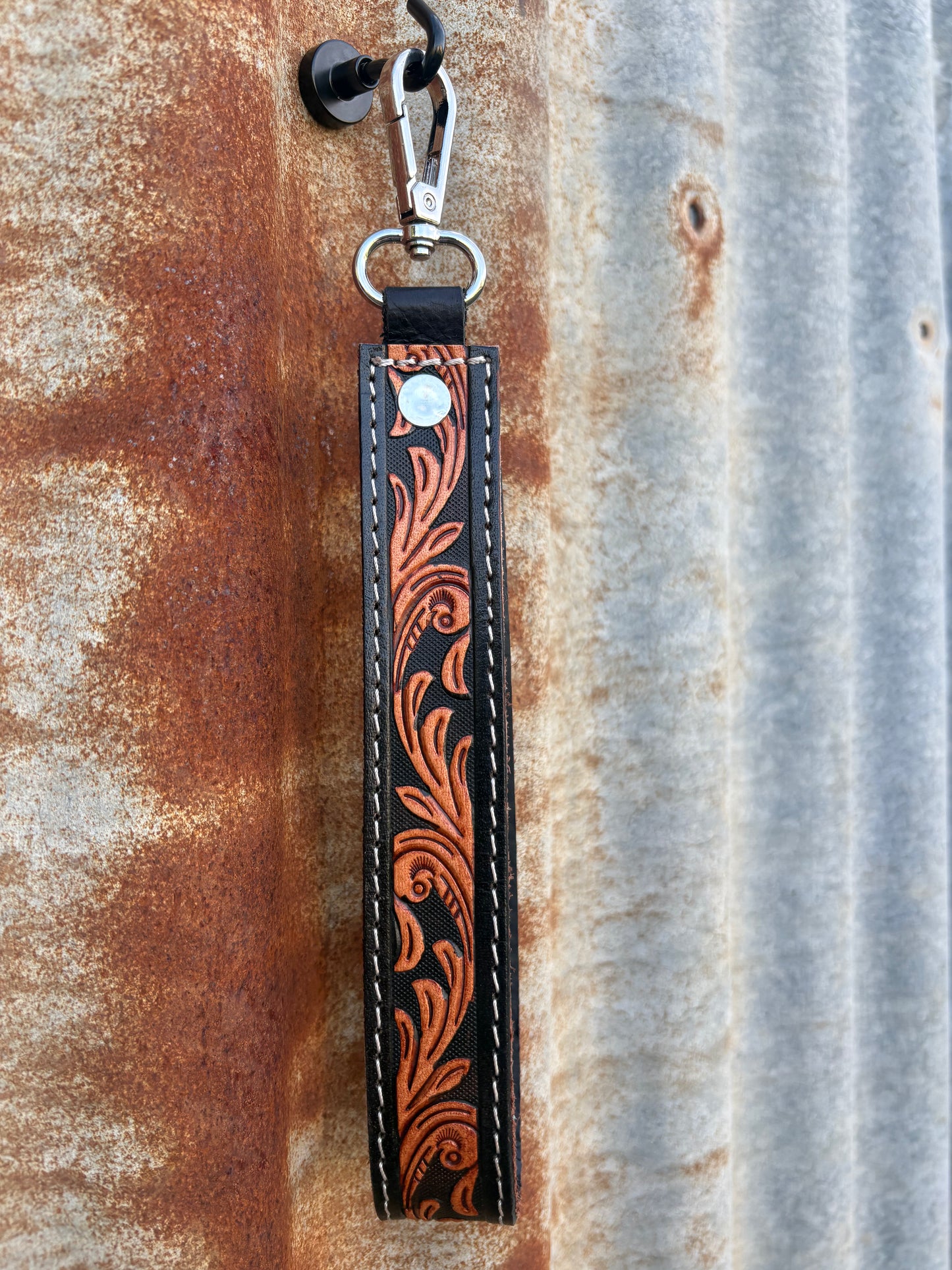 Tooled Leather Wristlets