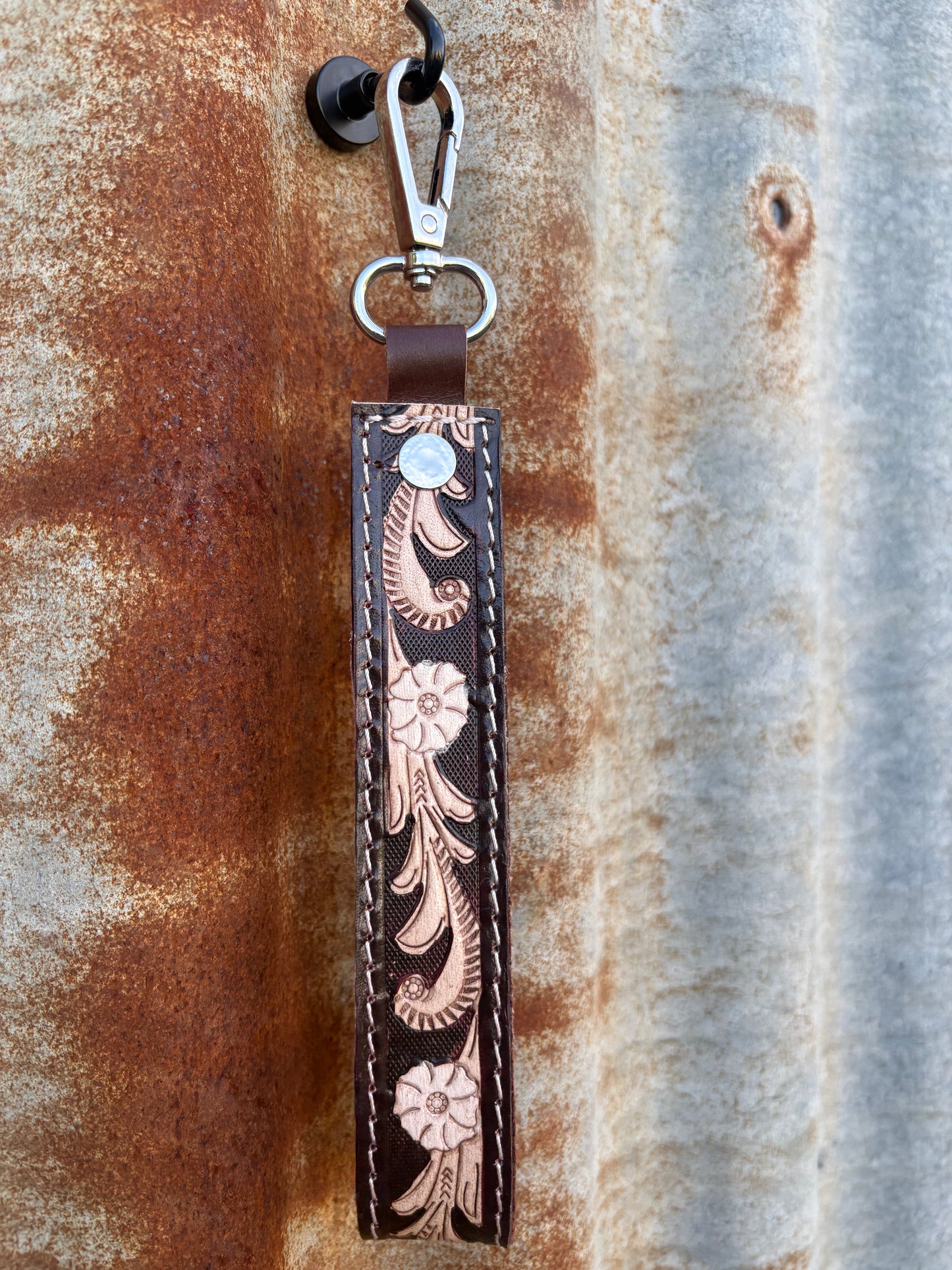 Tooled Leather Wristlets