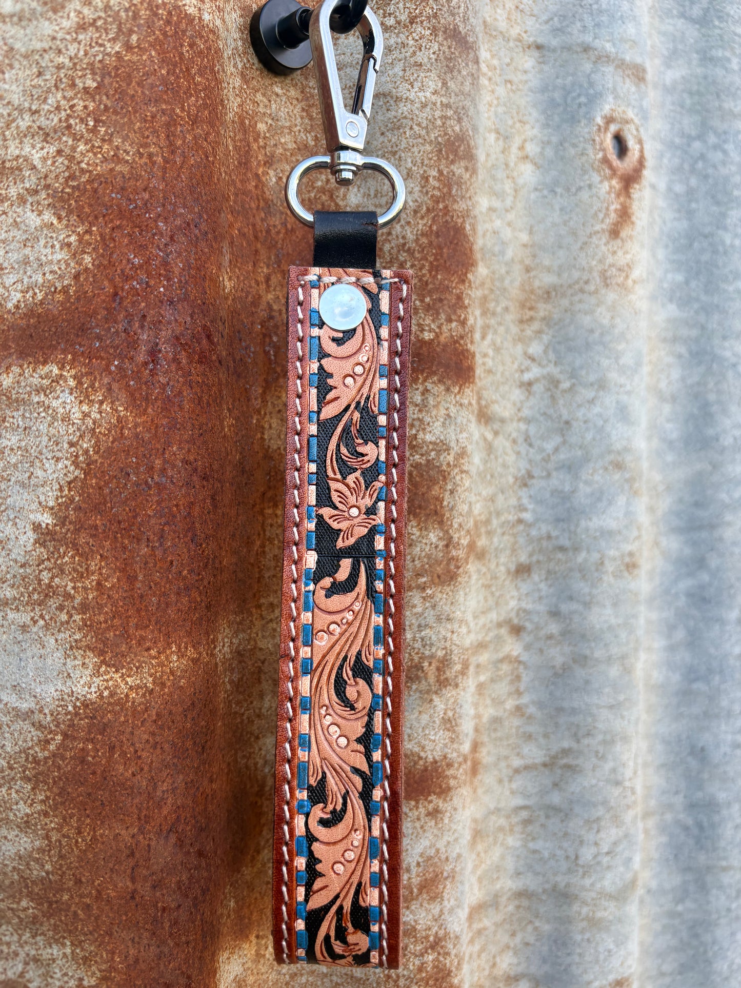 Tooled Leather Wristlets