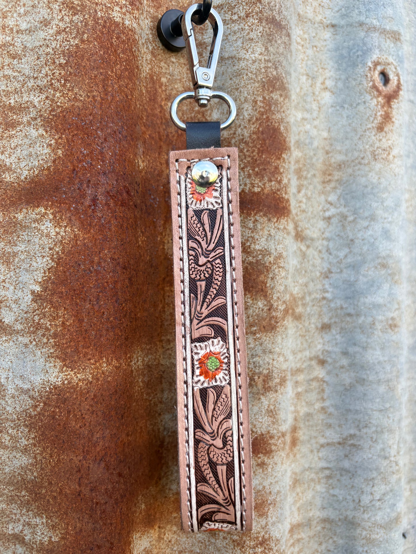 Tooled Leather Wristlets