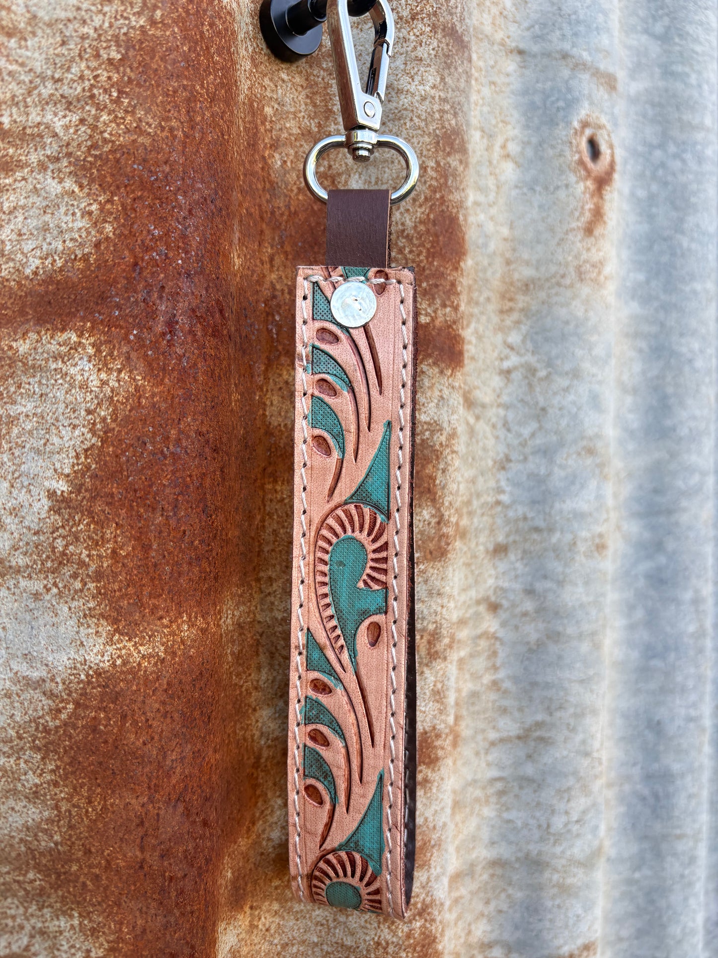 Tooled Leather Wristlets