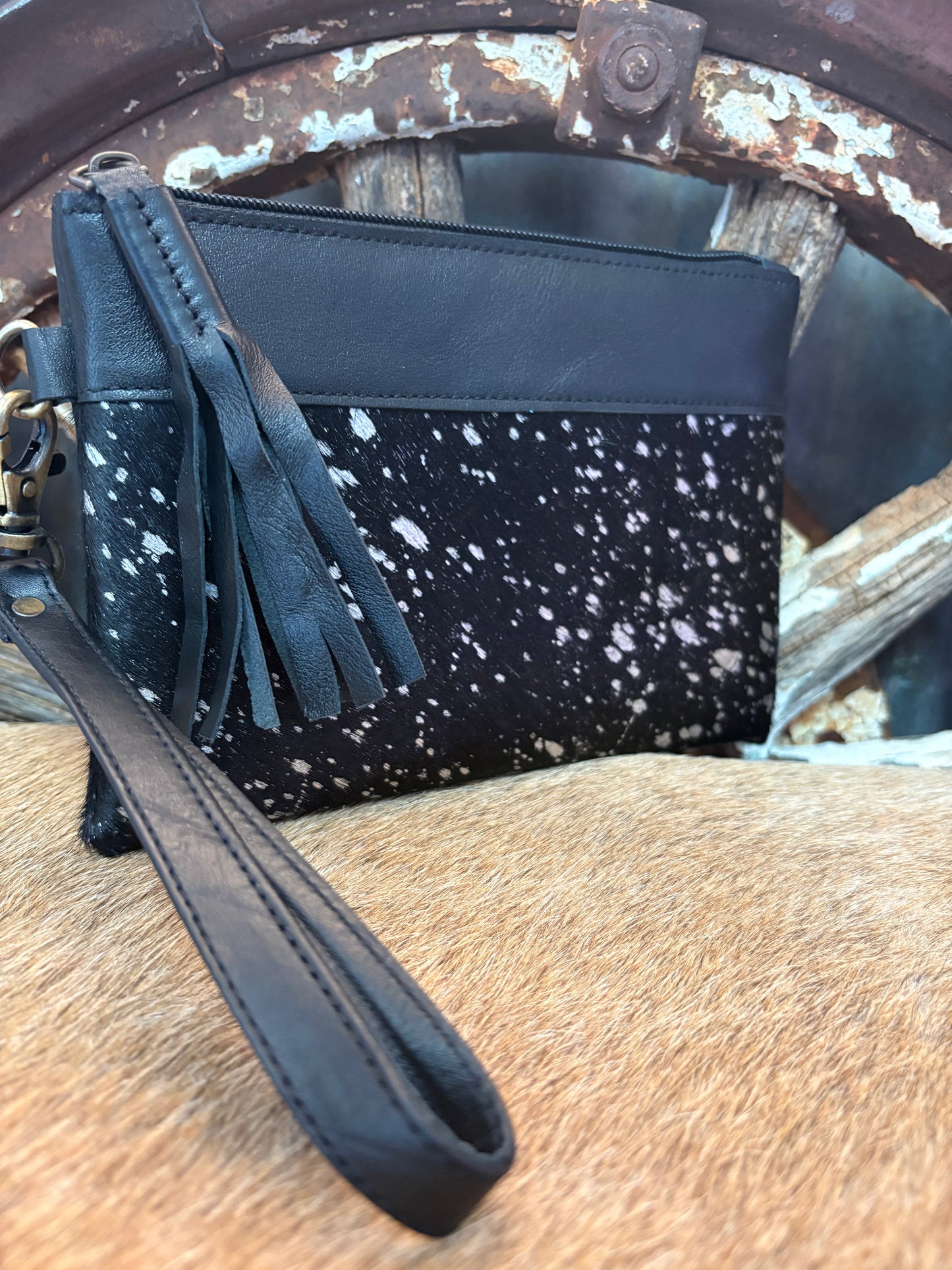 Cowhide Wrist Purse