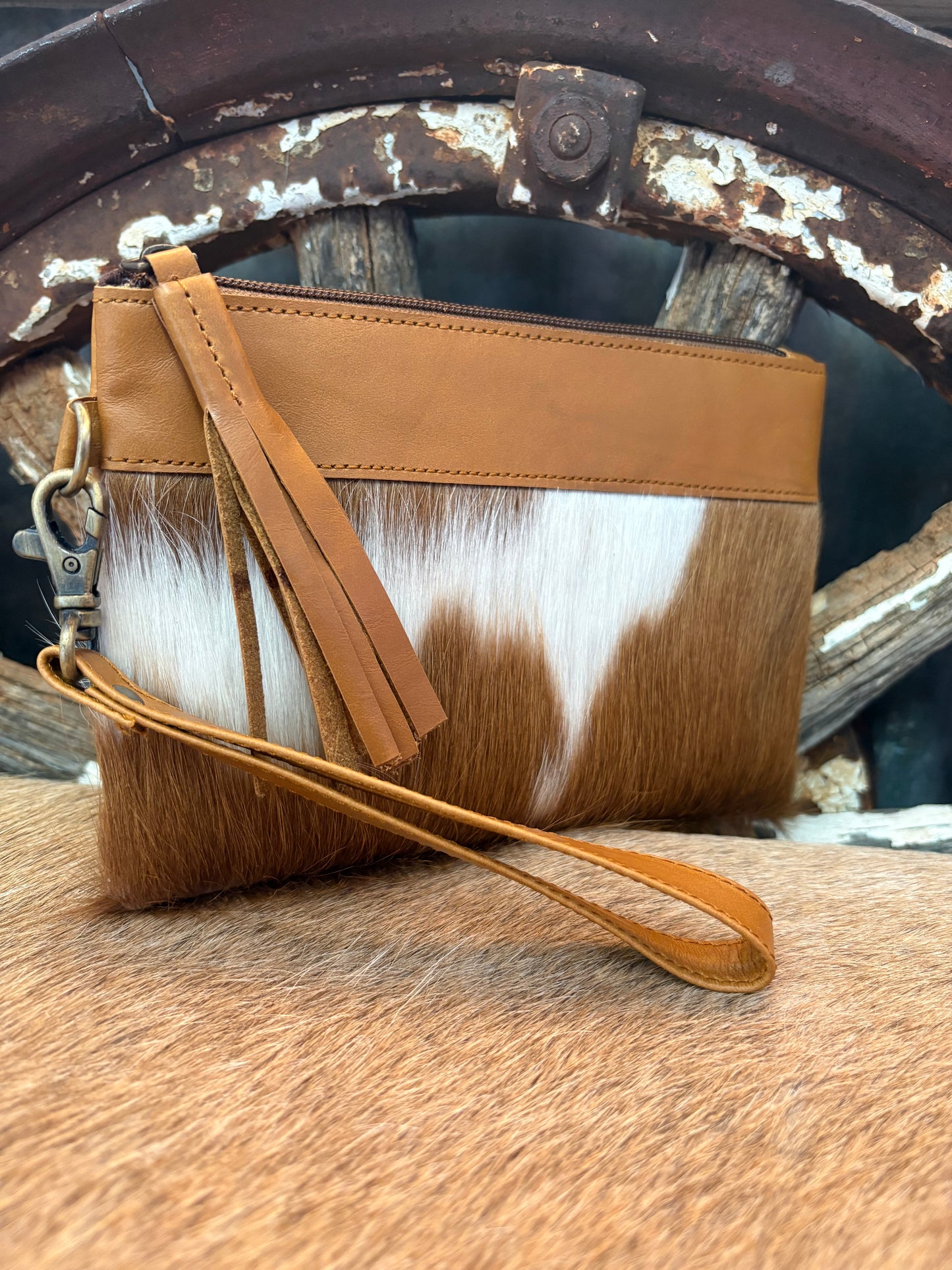 Cowhide Wrist Purse