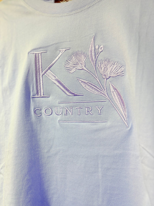 K Country Floral Embroidery Tee