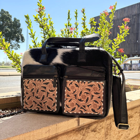 The Everyday Carryall – Leather & Cowhide